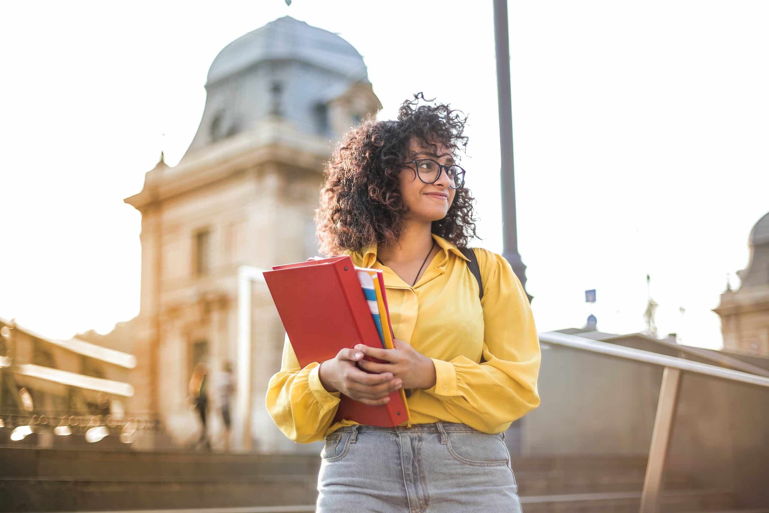 Image of a excited student