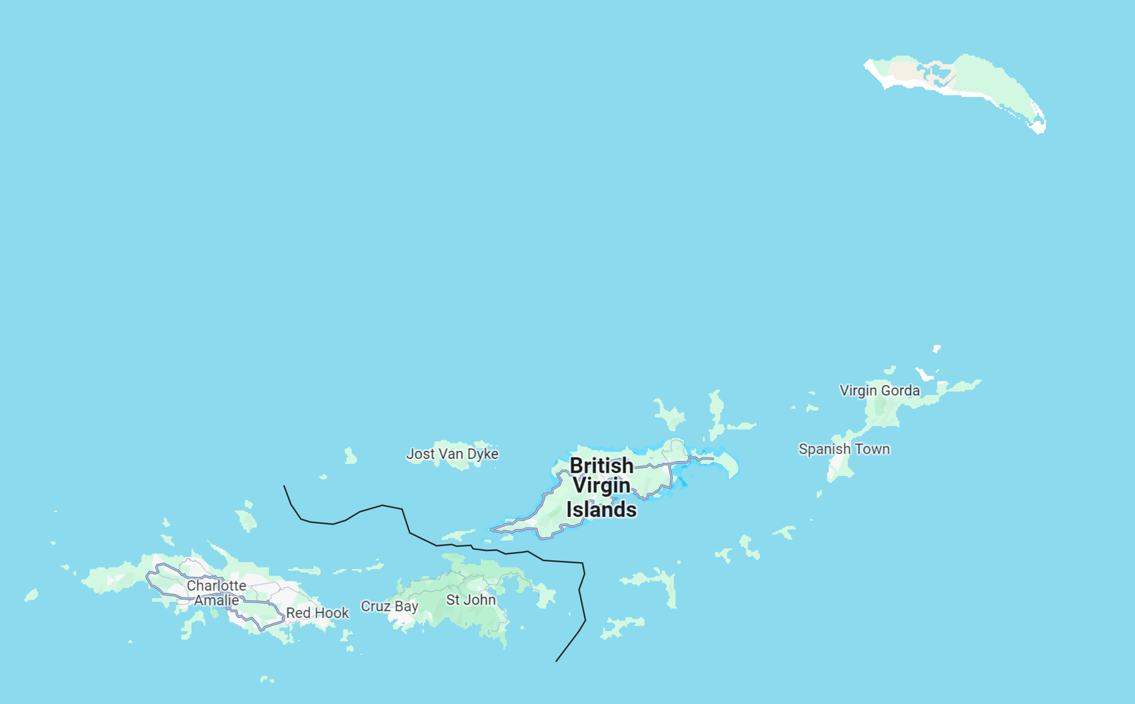 British Virgin Islands Map